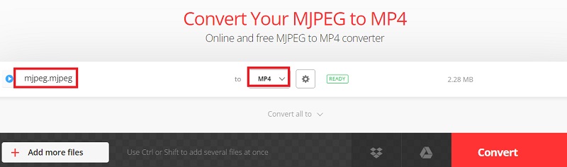 Make MJPEG to MP4 for Free