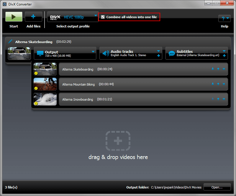 DivX MP4 비디오 컨버터