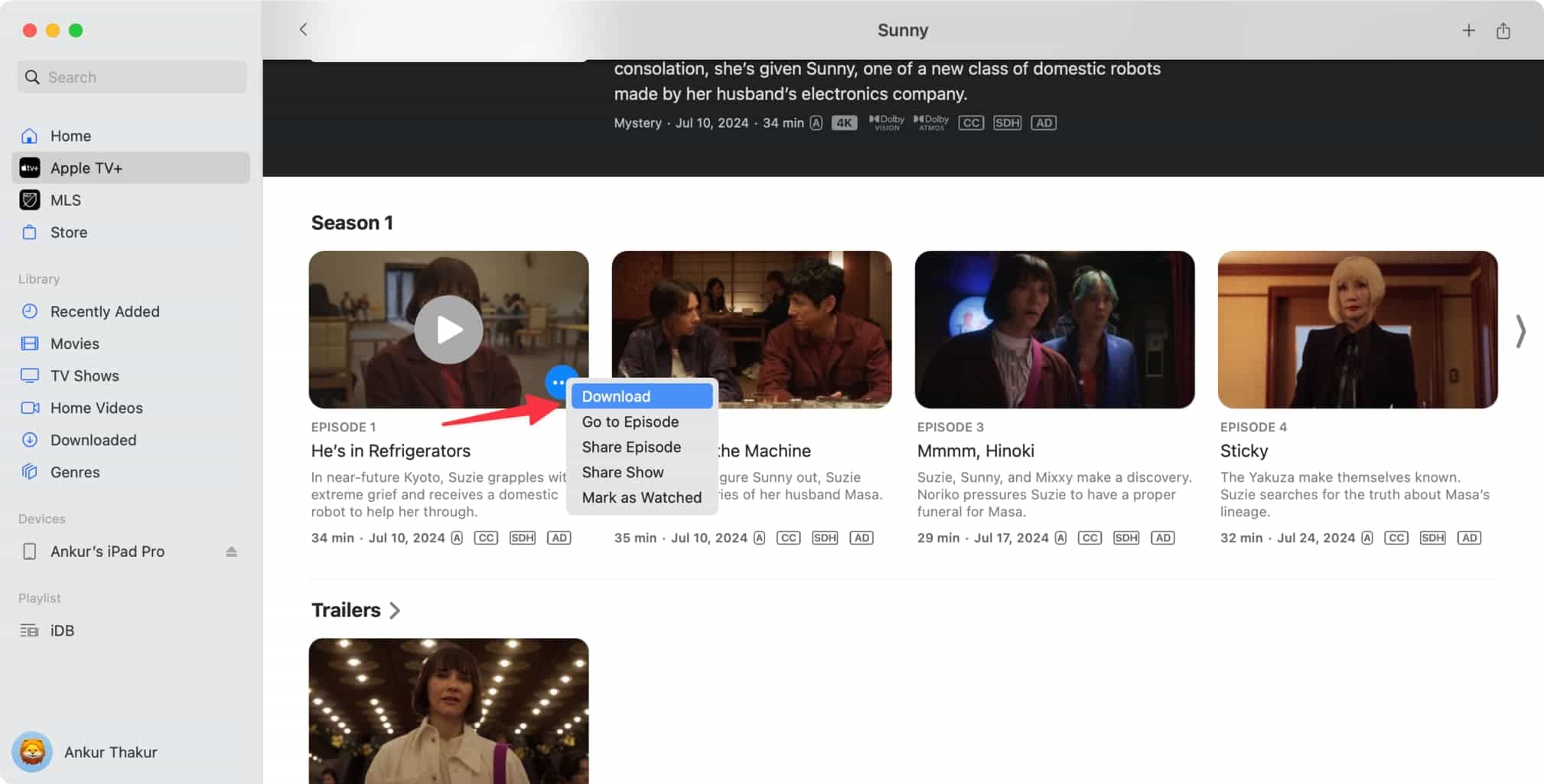 Download Apple TV Shows