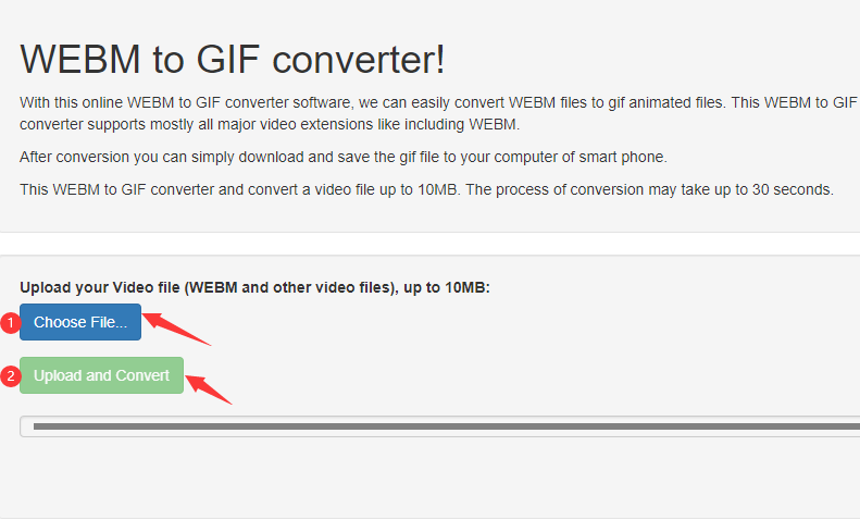 EasyOnlineConverter WebM到GIF转换器