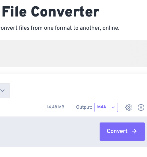 Convert APE to M4A with FreeConvert.com