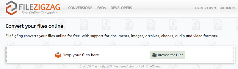 FileZigZag Convert ISO