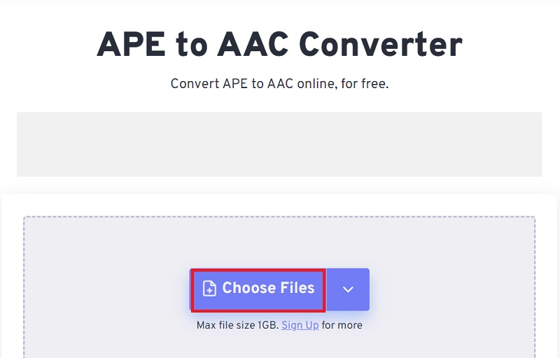 Turn APE File into AAC Format