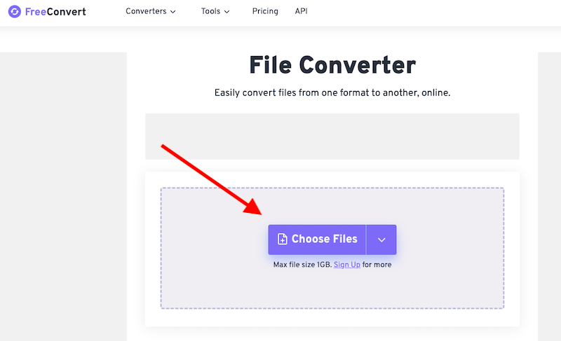 Converteer AVI naar FLAC via FreeConvert.com