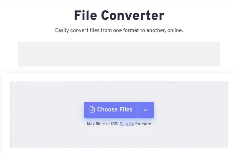 Gebruik Freeconvert om TS naar MP3 te converteren
