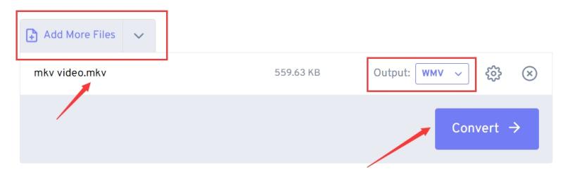 Converteer MKV naar WMV Online Gratis