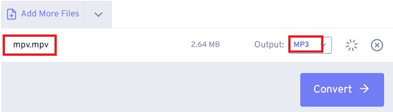 Transcodeer gratis MPV naar MP3