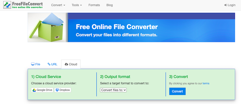Convert AVI to FLAC at FreeFileConvert.com