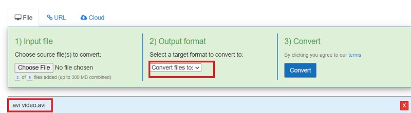 Convert AVI to VOB with Online Tools