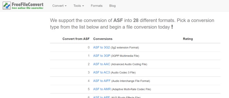 Free Online ASF Converter