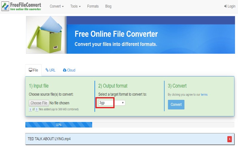 Free to Convert MP4 to 3GP