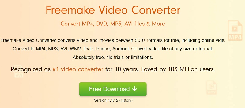 Make AVI to VOB Files with FreeMake