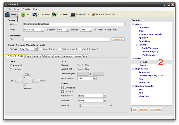 Steps to Convert Mp3 to MPG Using Handbrake