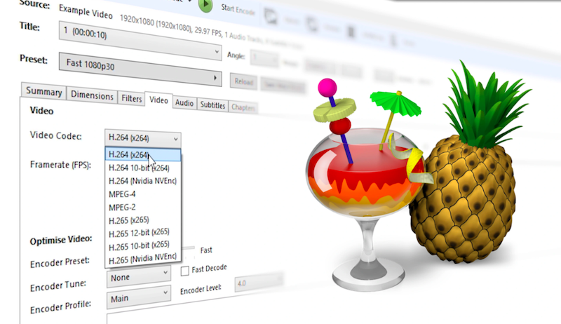 Convert TRP Files with HandBrake
