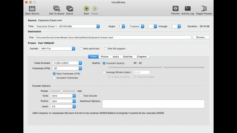 Convert DVD to MP4 on Mac Using HandBrake