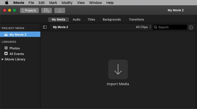 Import Your Video to iMovie Mac