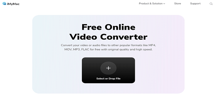 Transforme AC3 em MP4 com o iMyMac Online Video Converter