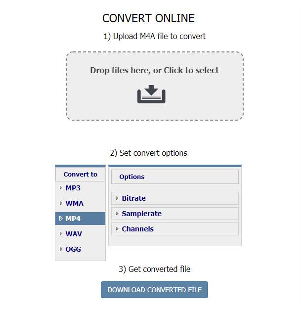 Converta M4A em MP4 com CoolUtils