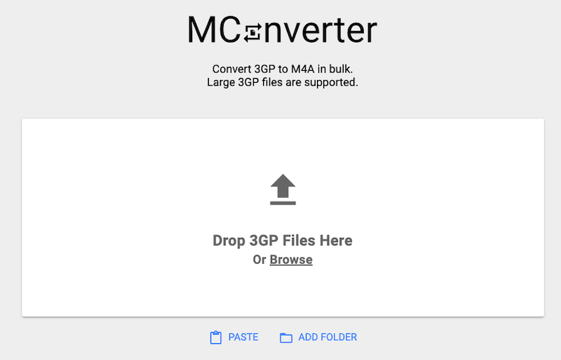 MConverter: Darmowy internetowy konwerter 3GP na M4A