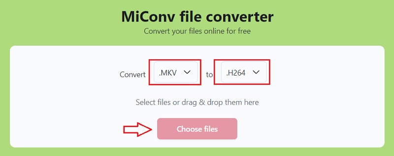 Конвертировать MKV в H.264 онлайн бесплатно