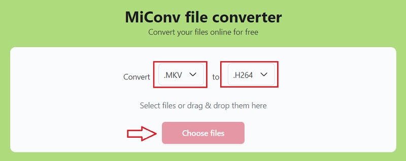 Converteer MKV naar H.264 online gratis