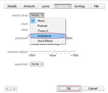 Convert MP3 to M4B Using iTunes