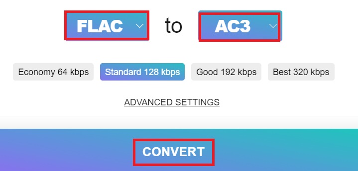 Converta FLAC para AC3 com ferramentas online gratuitas