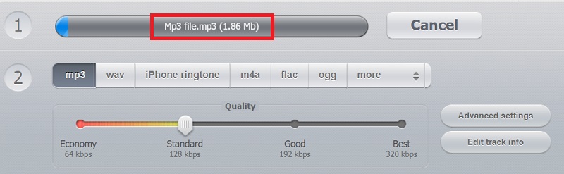 Make MP3 to MPEG4 Online