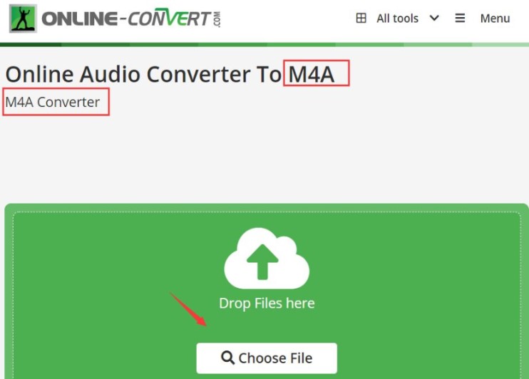 Converteer AIFF naar M4A online