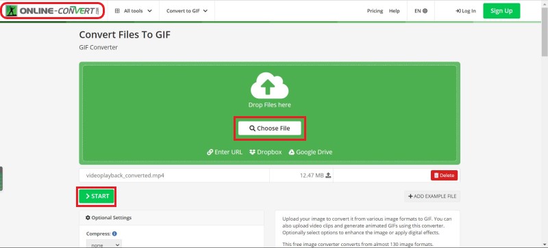 Converta FLV para GIF Online e Grátis