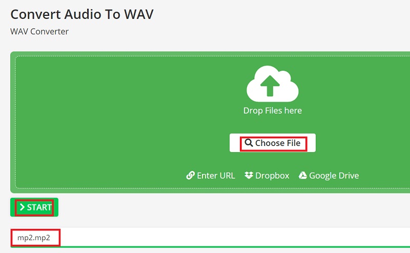 Maak MP2 gratis in WAV