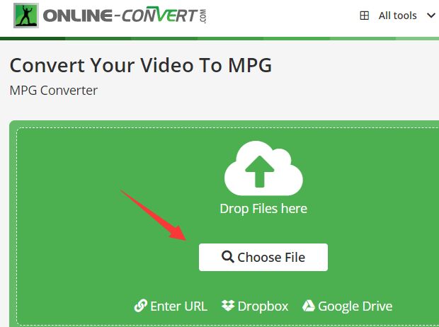 MP4 على الإنترنت لتحويل MPEG