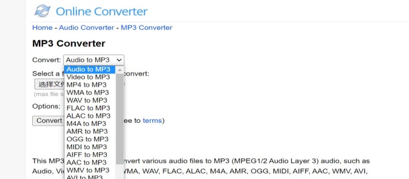 Free & Online MP3 Audio Converter
