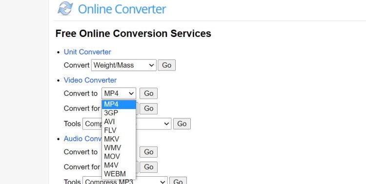 Gratis online RMVB-converter