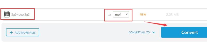 Quickly Convert 3G2 to MP4 Online