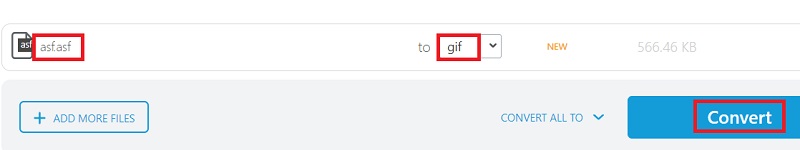 Maak ASF naar GIF met behulp van online tools
