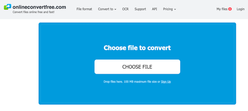 Convert OGG to AVI at Onlineconvertfree.com