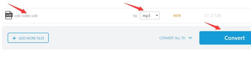 Converteer VOB vrij naar MP3