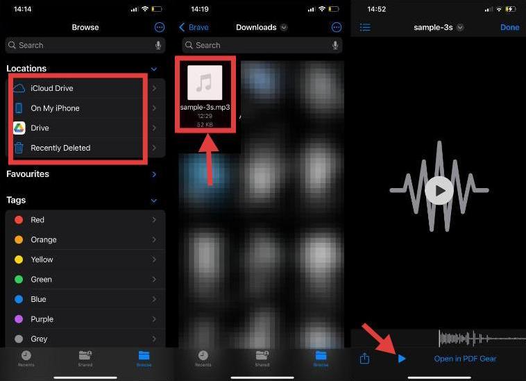 Play Local MP3 Files iPhone