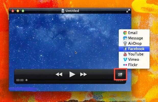 Экран записи с помощью QuickTime Player