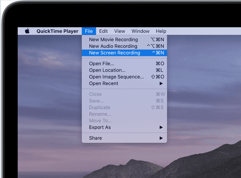 Nagraj wideo na komputerze Mac za pomocą programu QuickTime Player