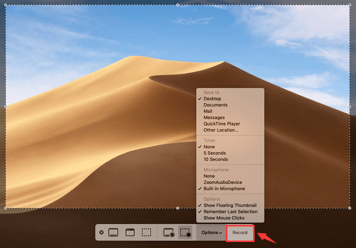 MacOS Mojave gebruiken om YouTube-video's op te nemen