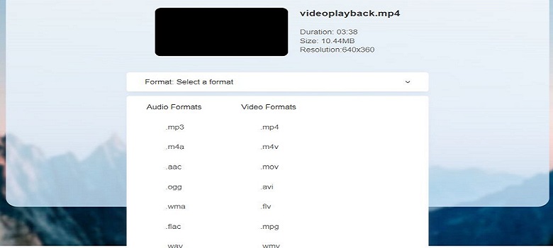 محول الفيديو عبر الإنترنت MPG