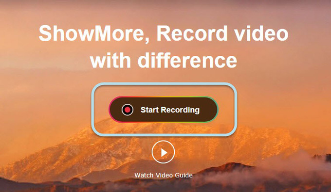 Record Screen With ShowMore