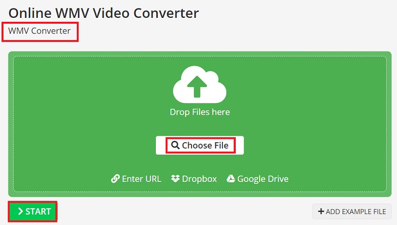 Convert MPG to WMV with Online-Convert