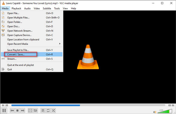 Как конвертировать MP3 в MPG с помощью VLC