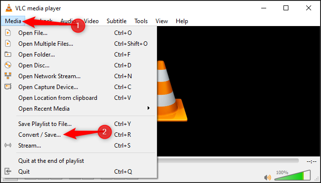 convert MP2 to MP4 using VLC Media Player