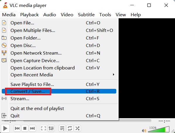 Use o VLC Media Player para converter MP4 para TS