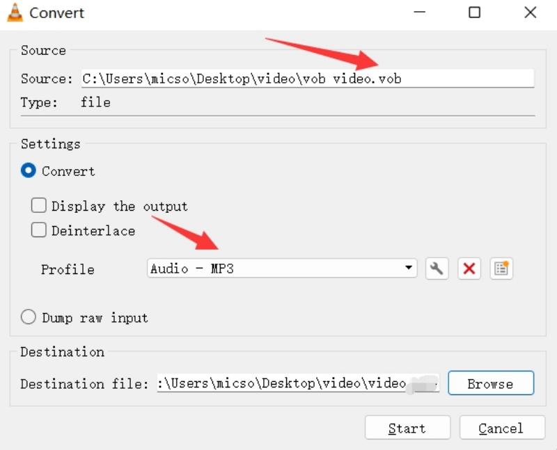 Add VOB Files and Convert Them to MP3