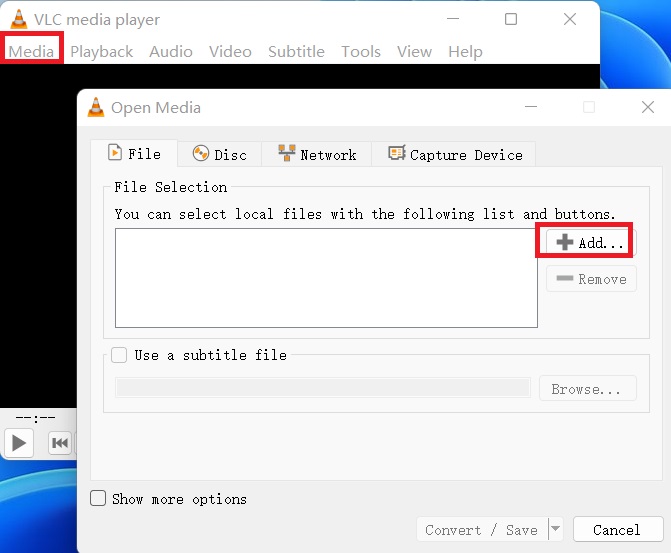 Convert M4V to MKV with VLC 